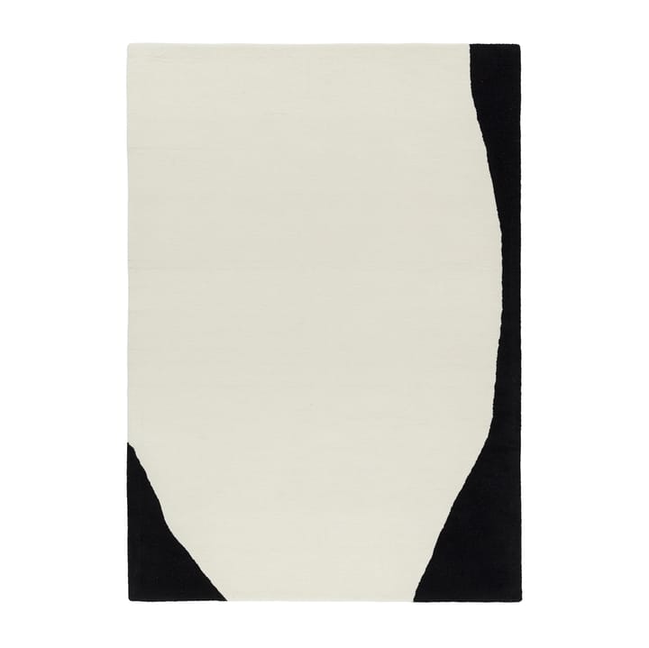 Tapis en laine Flow blanc-noir, 200x300 cm Scandi Living