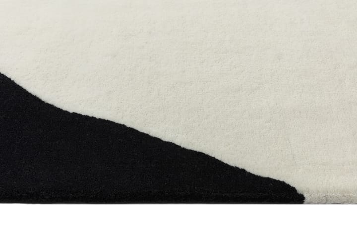 Tapis en laine Flow blanc-noir, 200x300 cm Scandi Living
