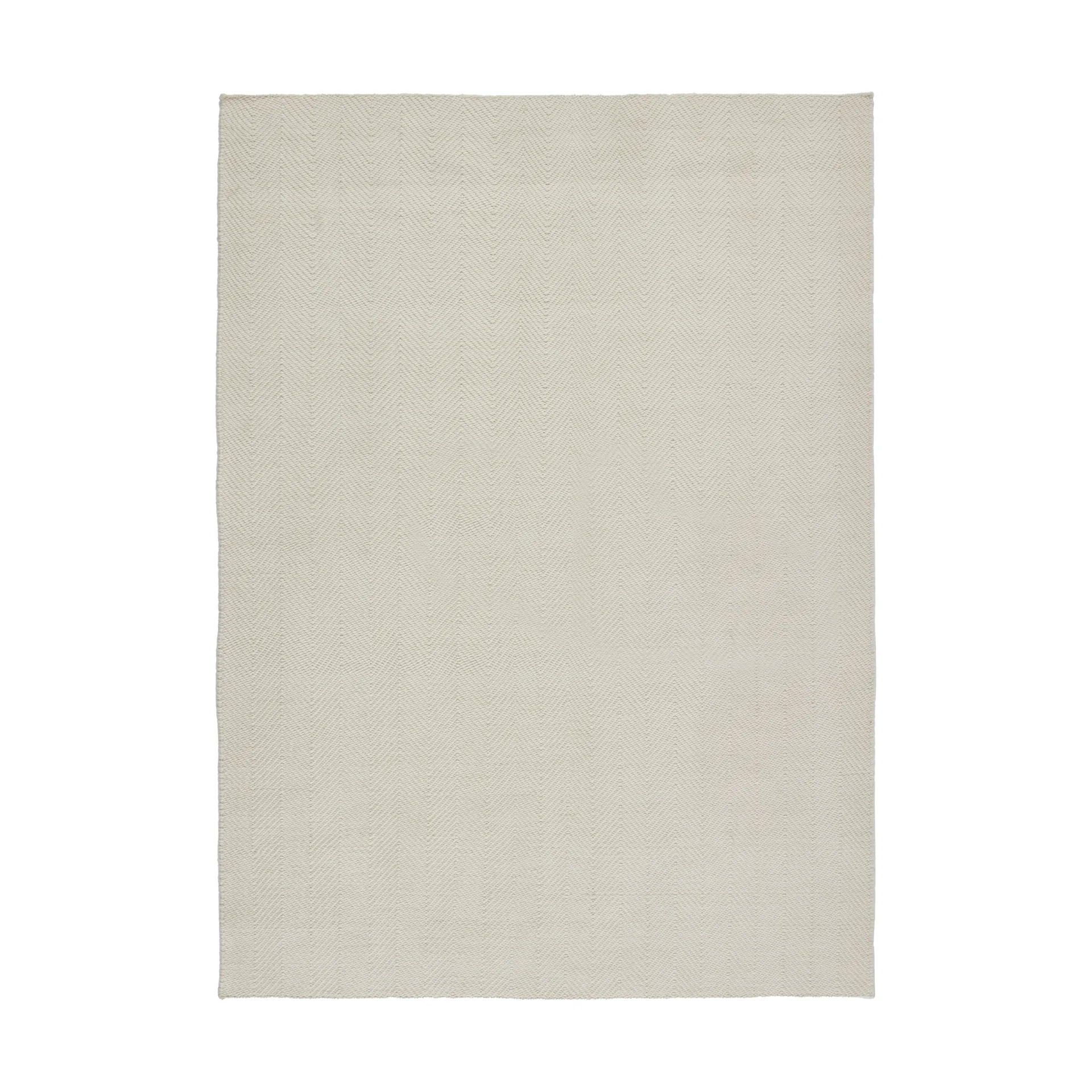 Tapis en laine Furrow blanc nature, 200x300 cm Scandi Living