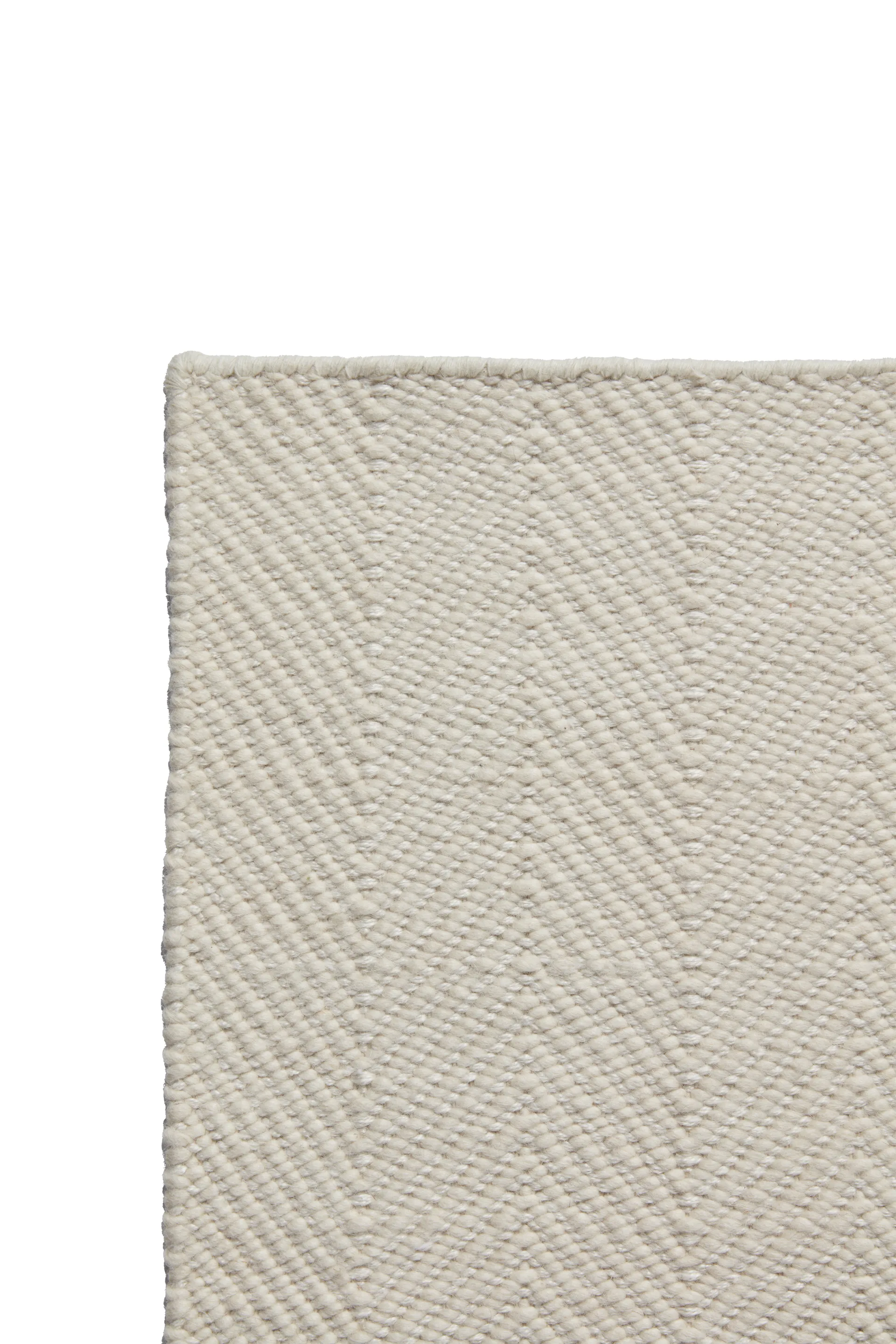 Tapis en laine Furrow blanc nature, 200x300 cm Scandi Living