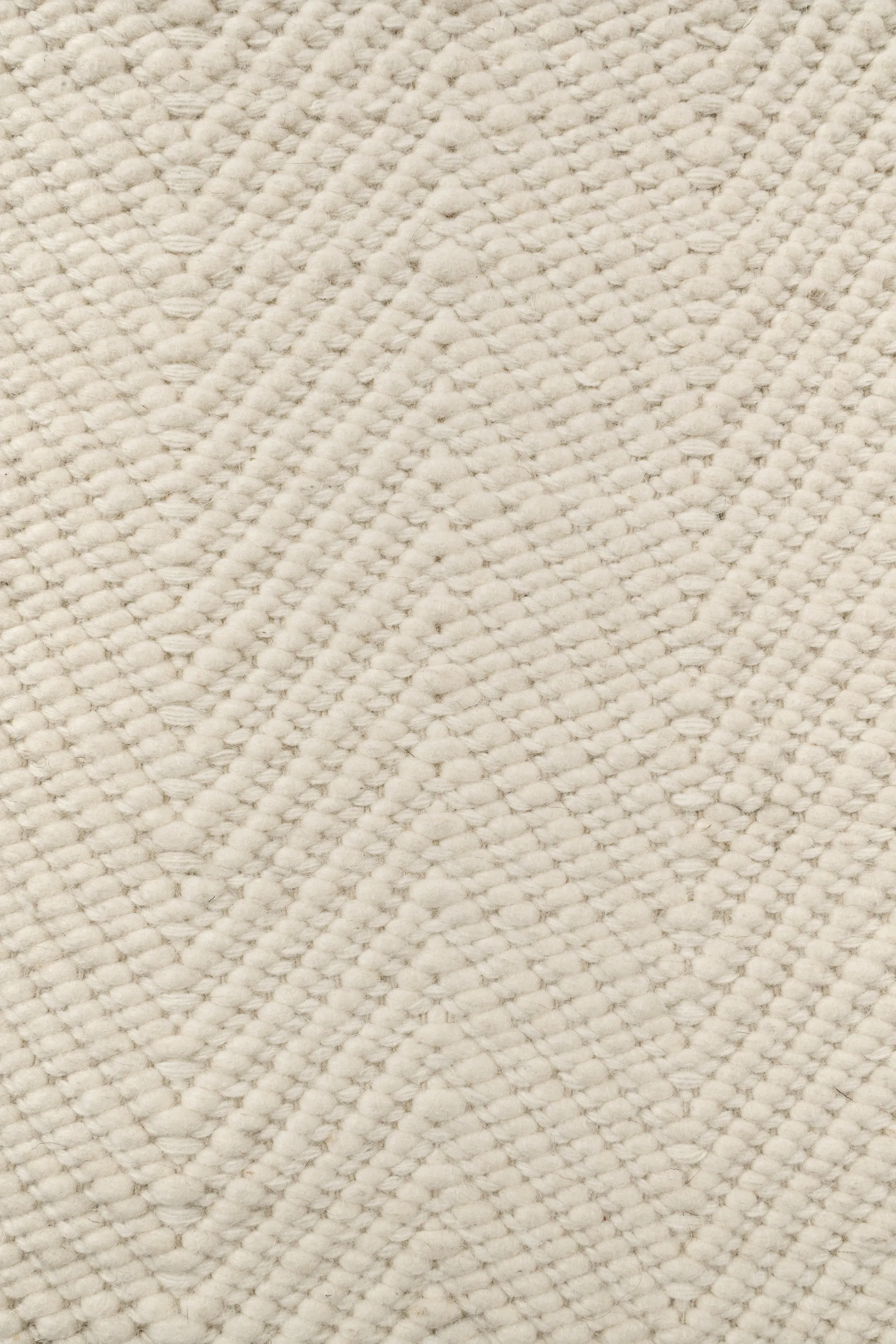 Tapis en laine Furrow blanc nature, 80x240 cm Scandi Living