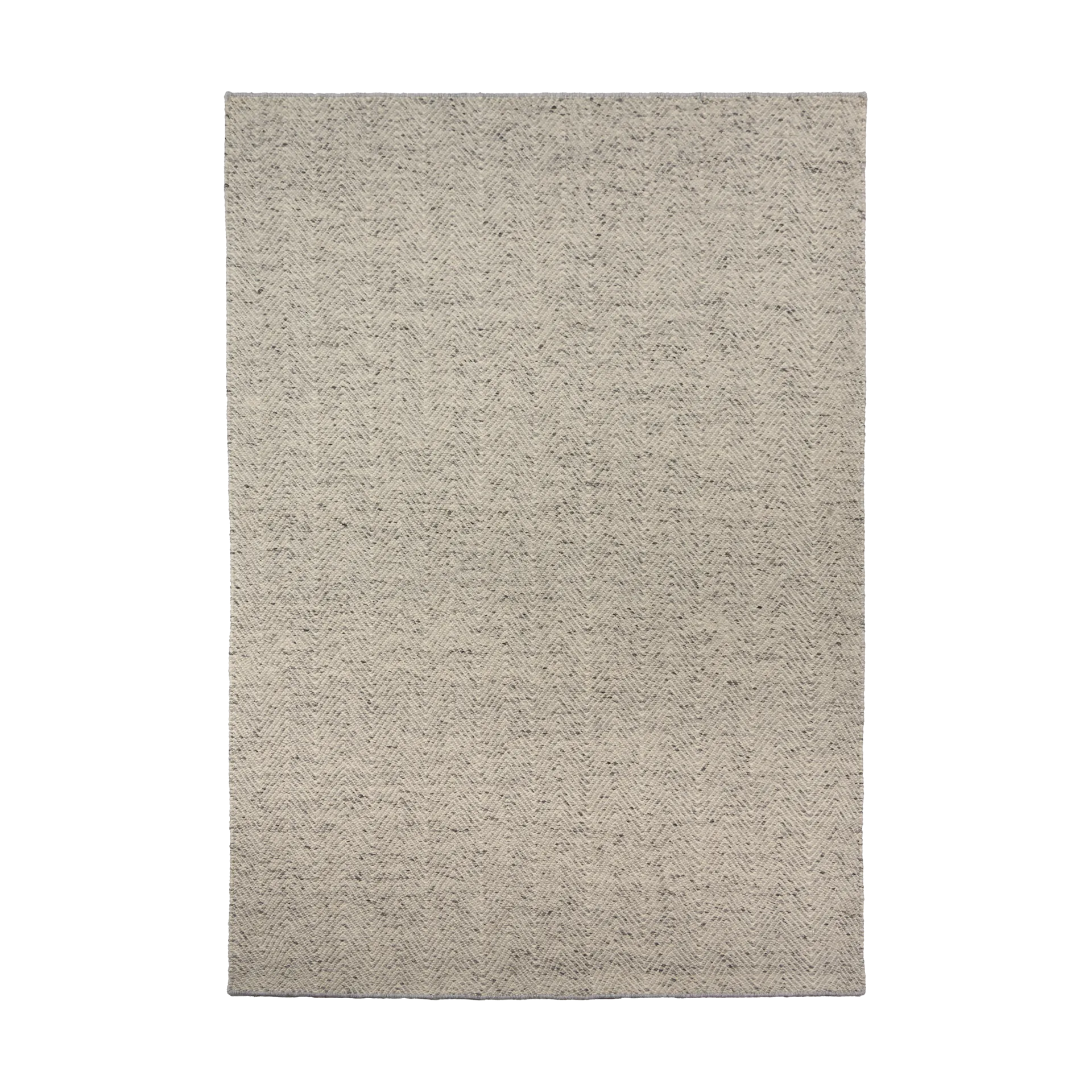 Tapis en laine Furrow blanc nature/gris, 170x240 cm Scandi Living