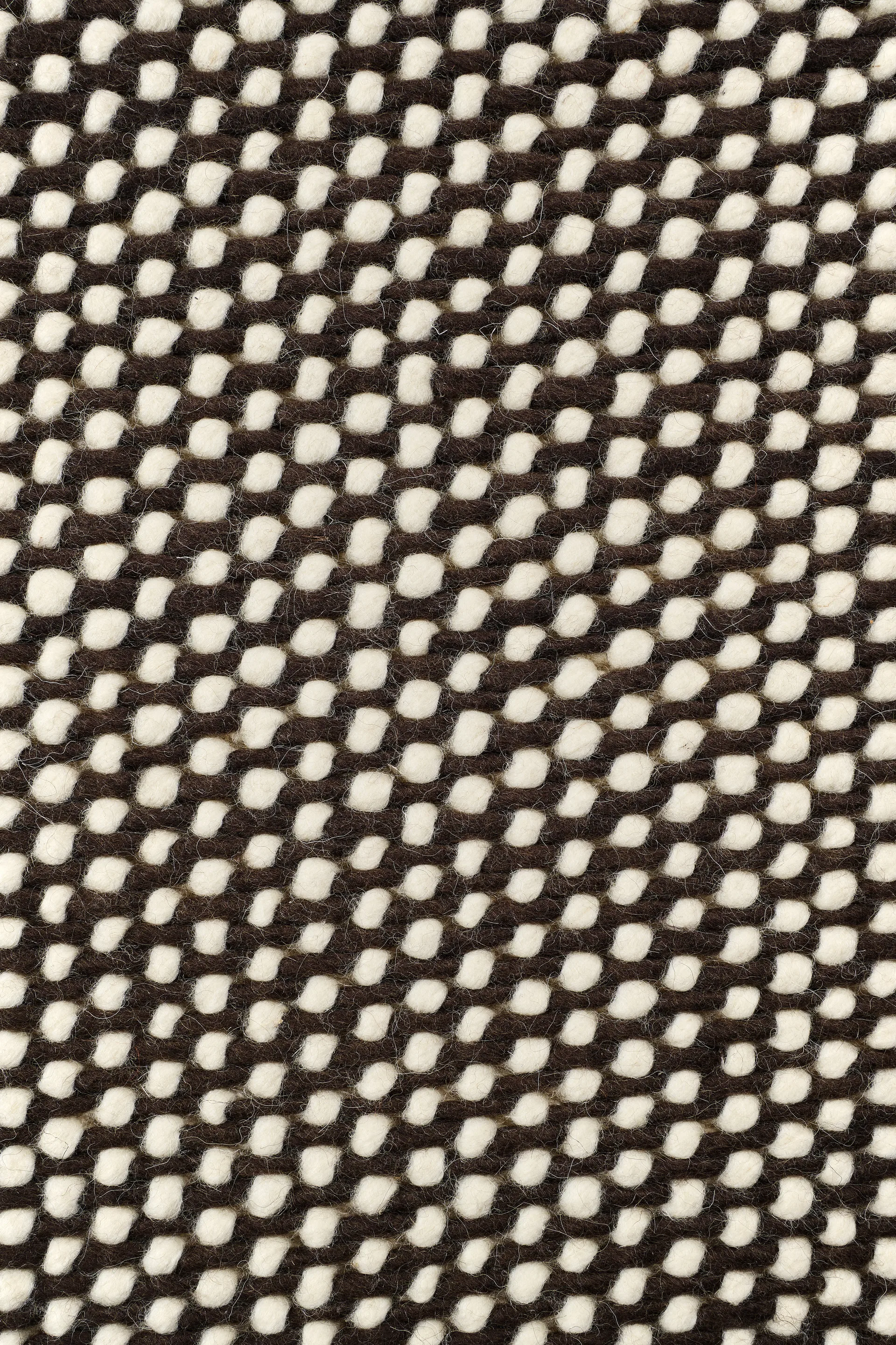 Tapis en laine Hill, Blanc-marron, 200x300 cm Scandi Living