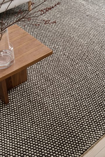 Tapis en laine Hill blanc/marron - 170x240 cm - Scandi Living
