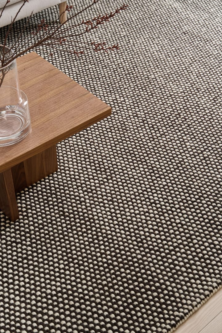 Tapis en laine Hill blanc/marron, 170x240 cm Scandi Living