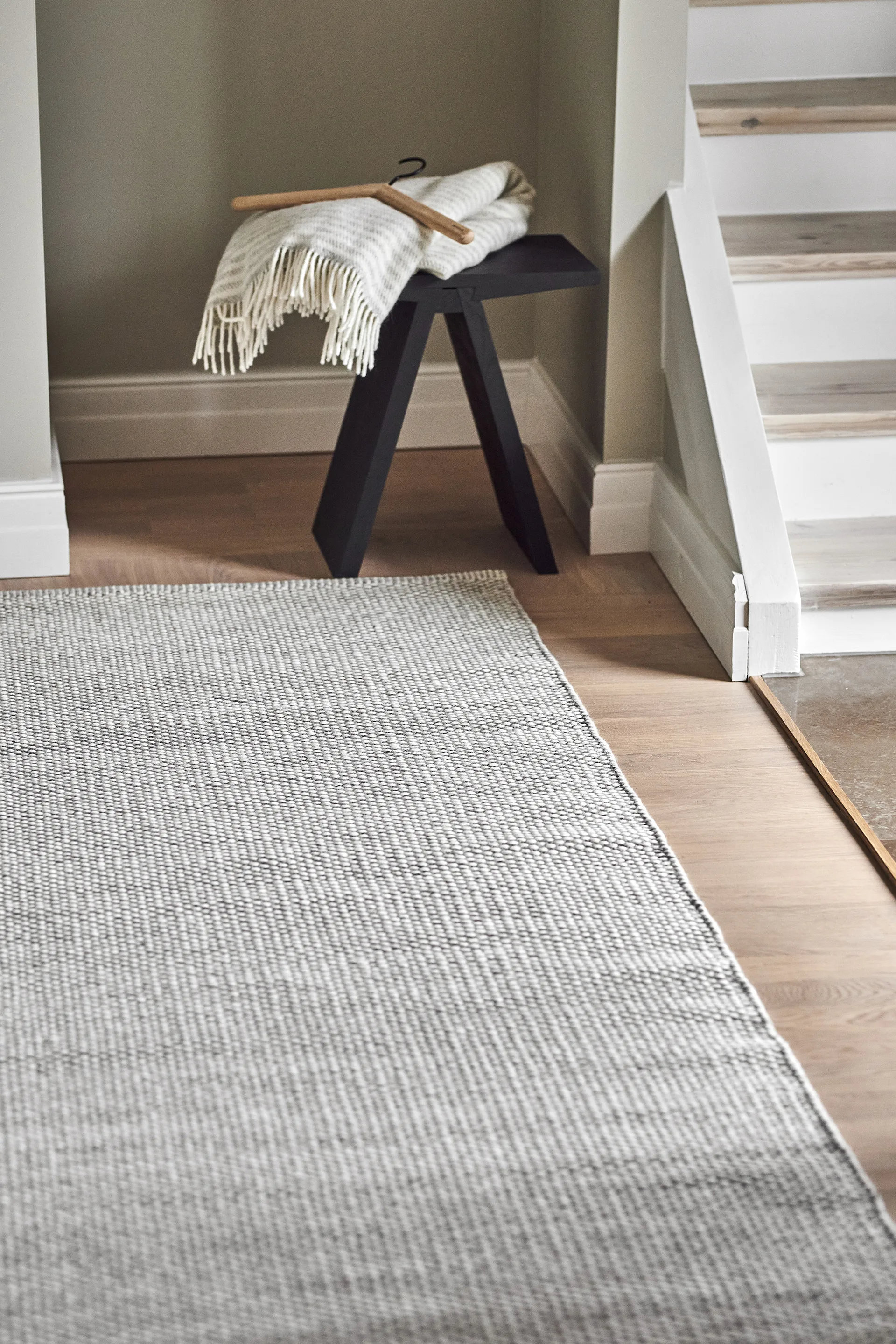 Tapis en laine Lea blanc nature, 170 x 240cm Scandi Living