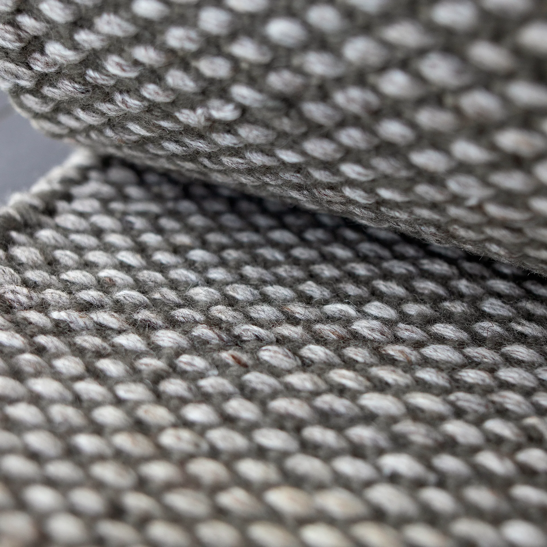 Tapis en laine Lea gris nature, 80 x 240cm Scandi Living