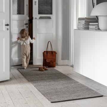 Tapis en laine Lea gris nature - 80 x 240cm - Scandi Living
