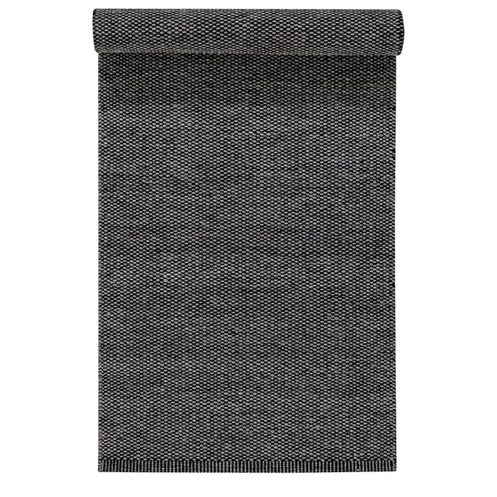 Tapis en laine Lea noir - 80 x 240cm - Scandi Living