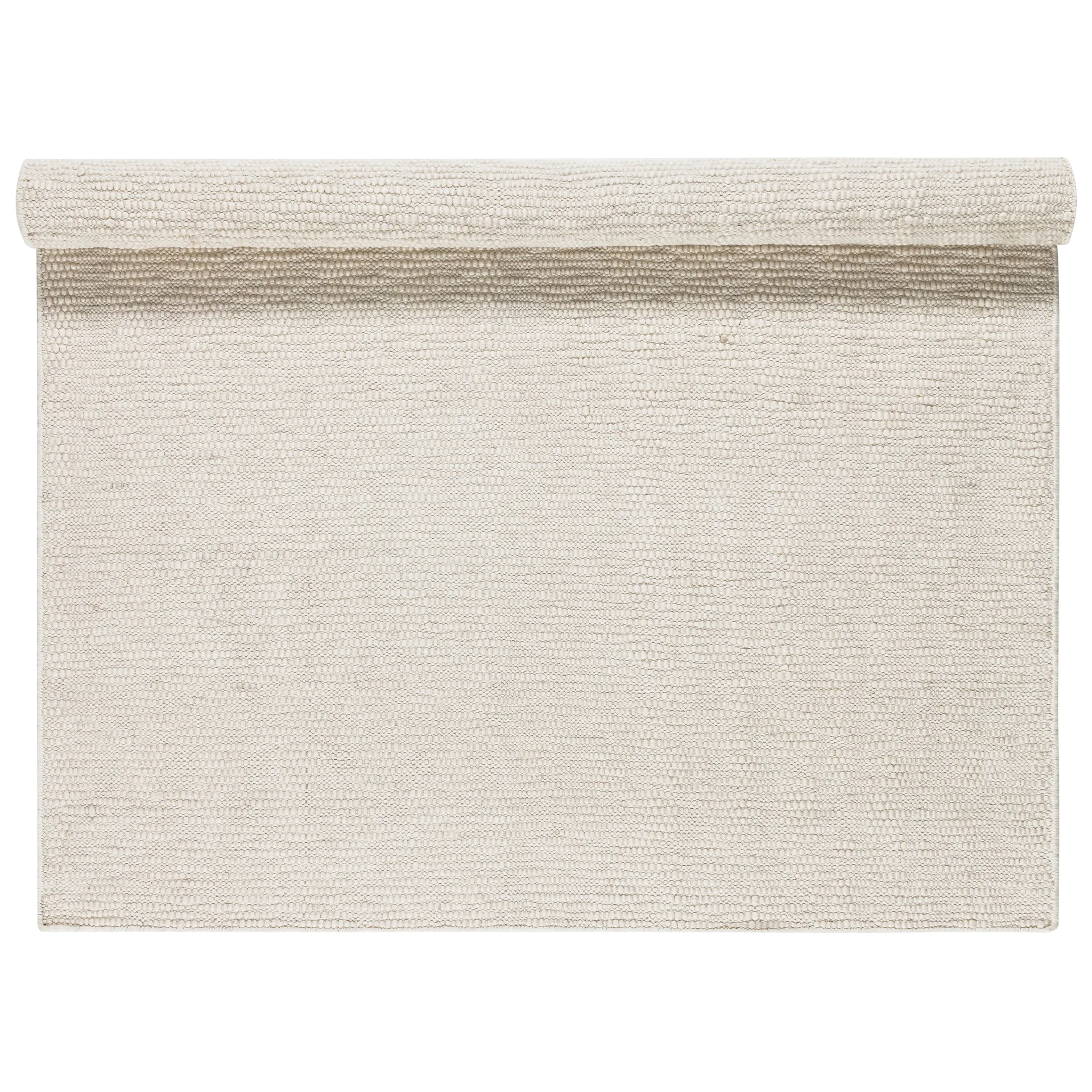 Tapis en laine Pebble blanc, 170x240 cm Scandi Living