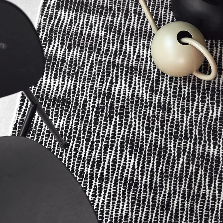 Tapis en laine Pebble noir - 170x240 cm - Scandi Living