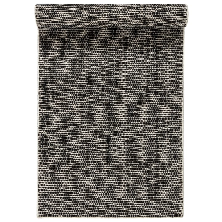Tapis en laine Pebble noir - 80x240 cm - Scandi Living