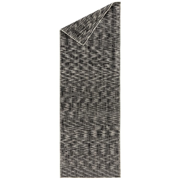 Tapis en laine Pebble noir - 80x240 cm - Scandi Living