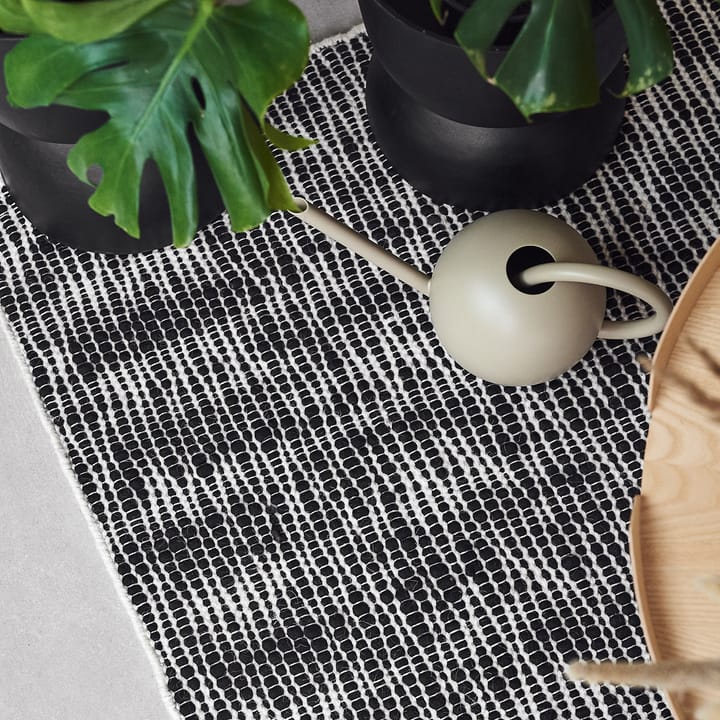 Tapis en laine Pebble noir - 80x240 cm - Scandi Living