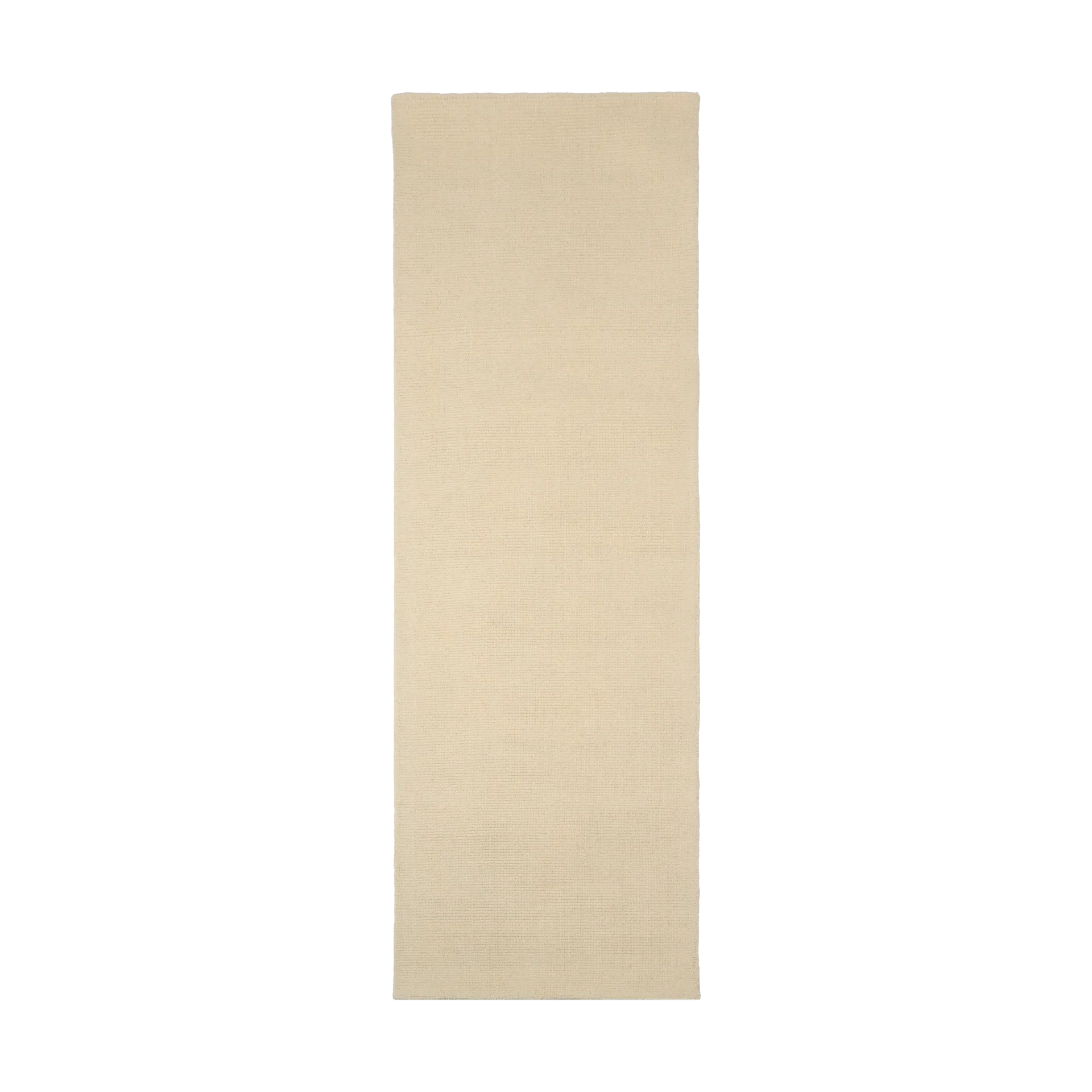 Tapis en laine Terrain blanc nature, 80x240 cm Scandi Living