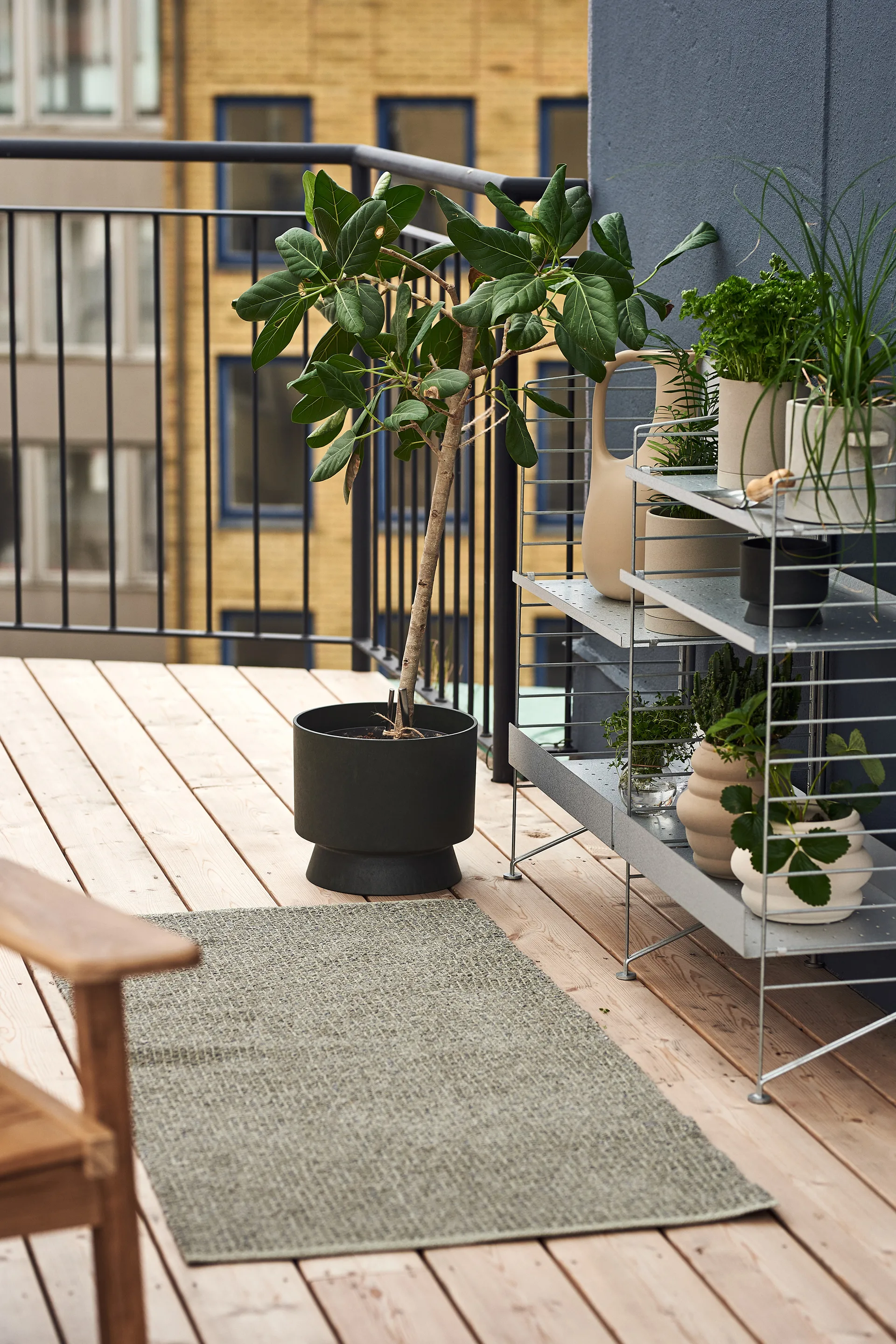 Tapis Fallow dusty green, 70x200cm Scandi Living