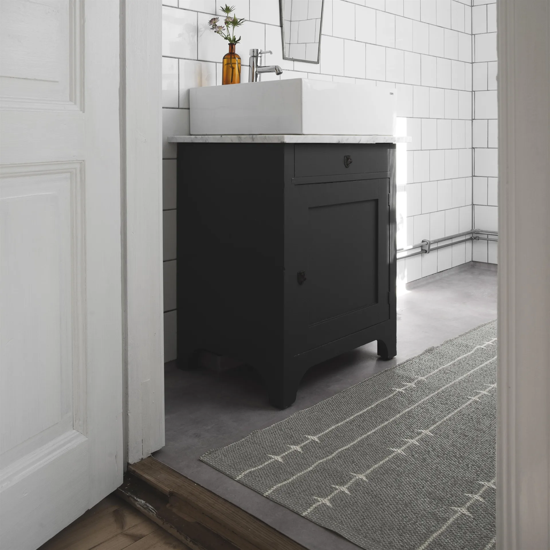 Tapis Fir concrete (gris), 70x200 cm Scandi Living