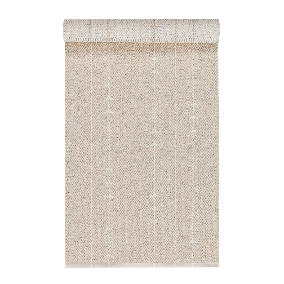 Scandi Living Tapis Fir couleur chair 70x200 cm | Design Scandinave | Tapis en plastique | Beige