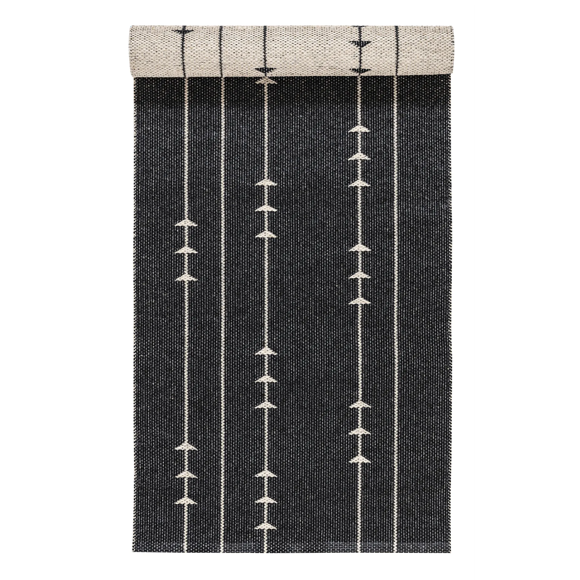 Tapis Fir nude-black (beige-noir), 70x250 cm Scandi Living