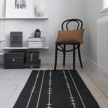 Tapis Fir nude-black (beige-noir) - 70x250 cm - Scandi Living