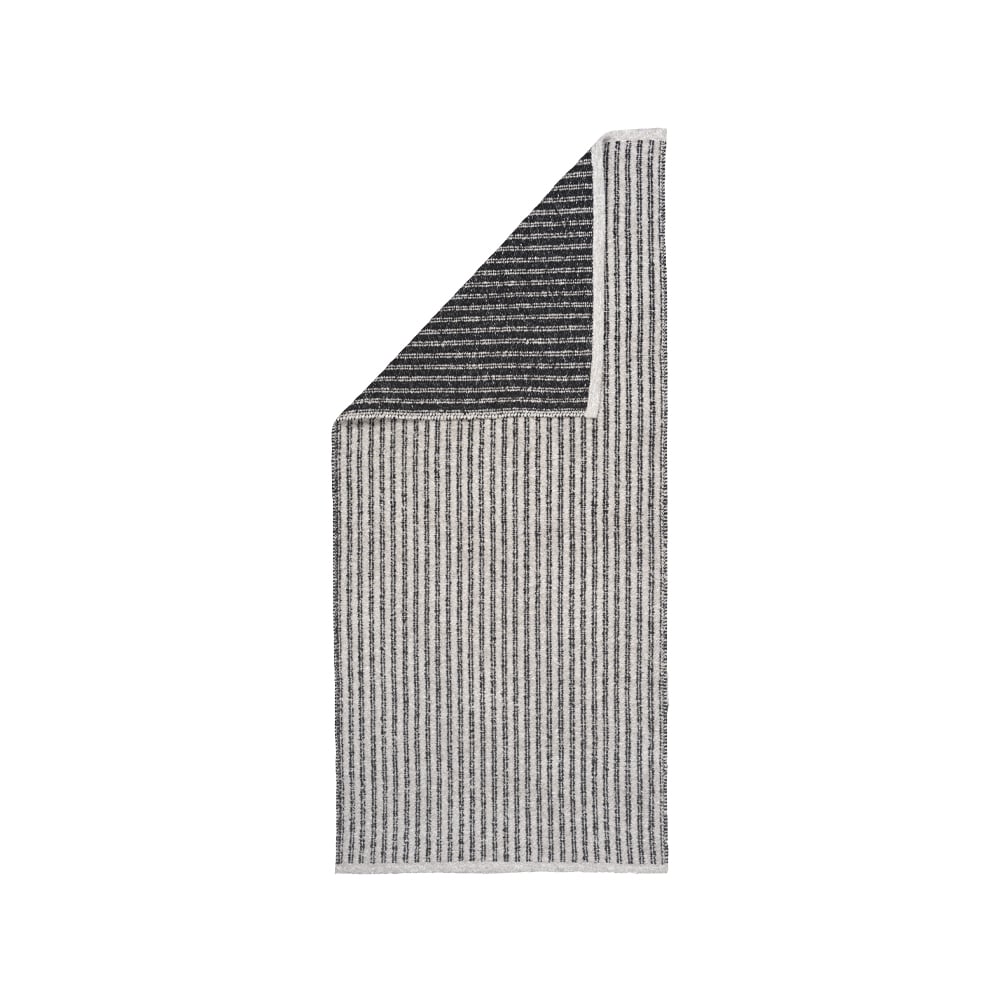 Scandi Living Tapis Harvest beige-noir 70x250cm | Design Scandinave | Tapis en coton tissé | Beige