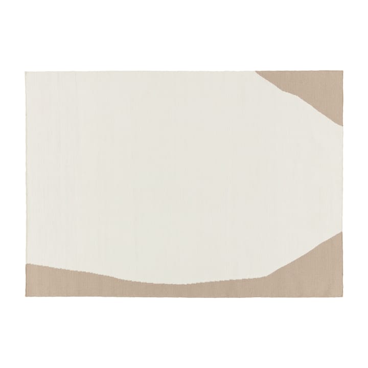 Tapis kelim Flow blanc-beige - 170x240 cm - Scandi Living