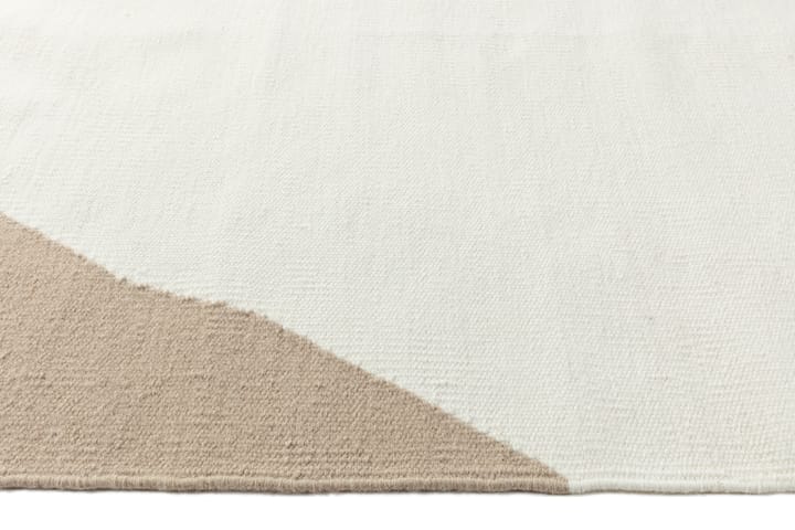 Tapis kelim Flow blanc-beige - 170x240 cm - Scandi Living