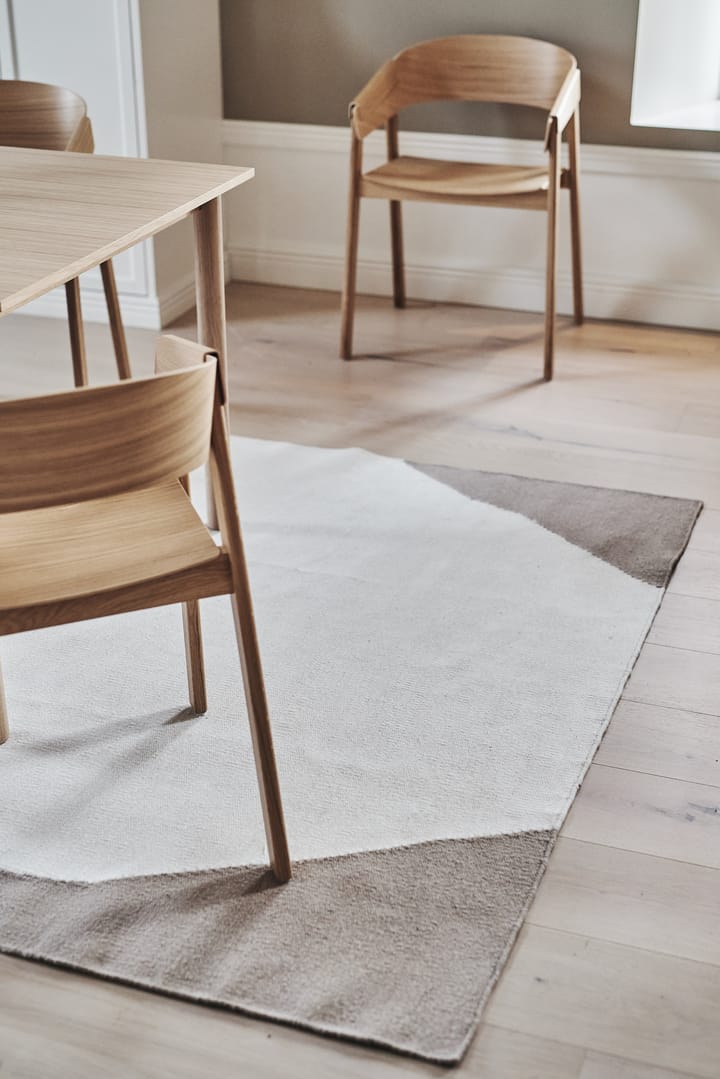 Tapis kelim Flow blanc-beige, 170x240 cm Scandi Living