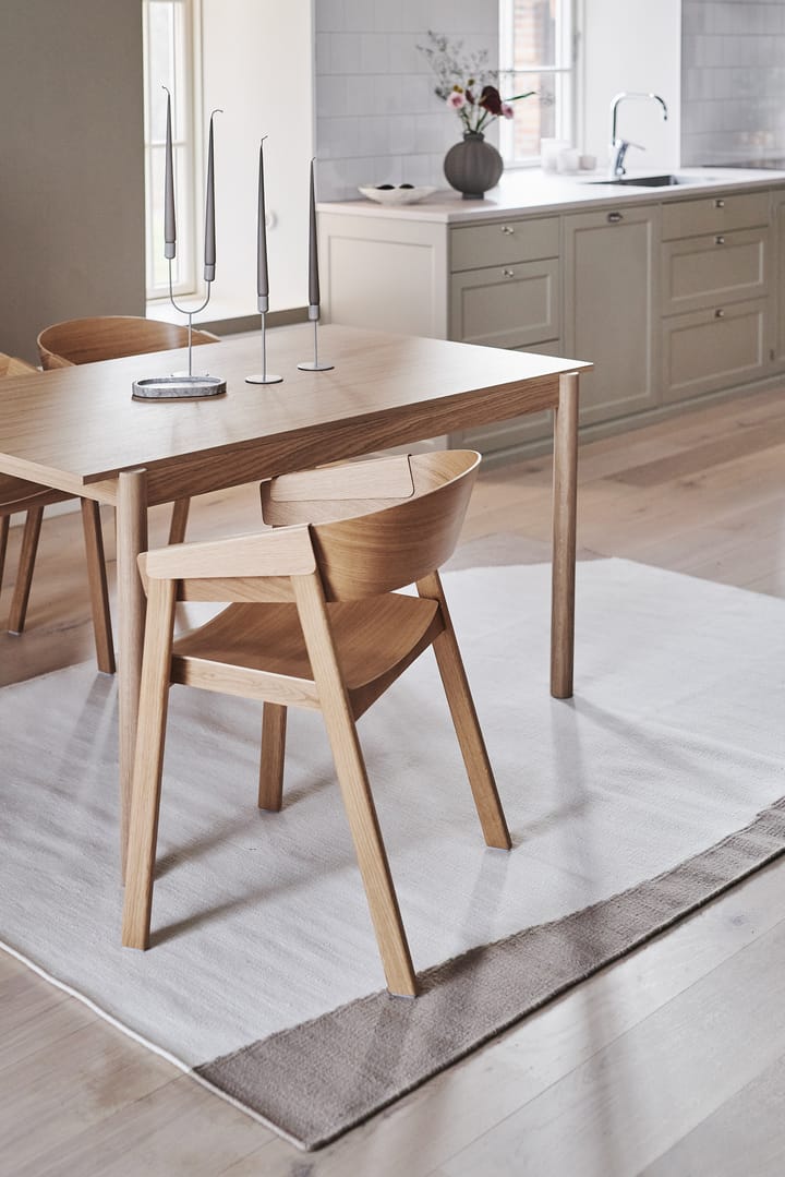 Tapis kelim Flow blanc-beige, 170x240 cm Scandi Living