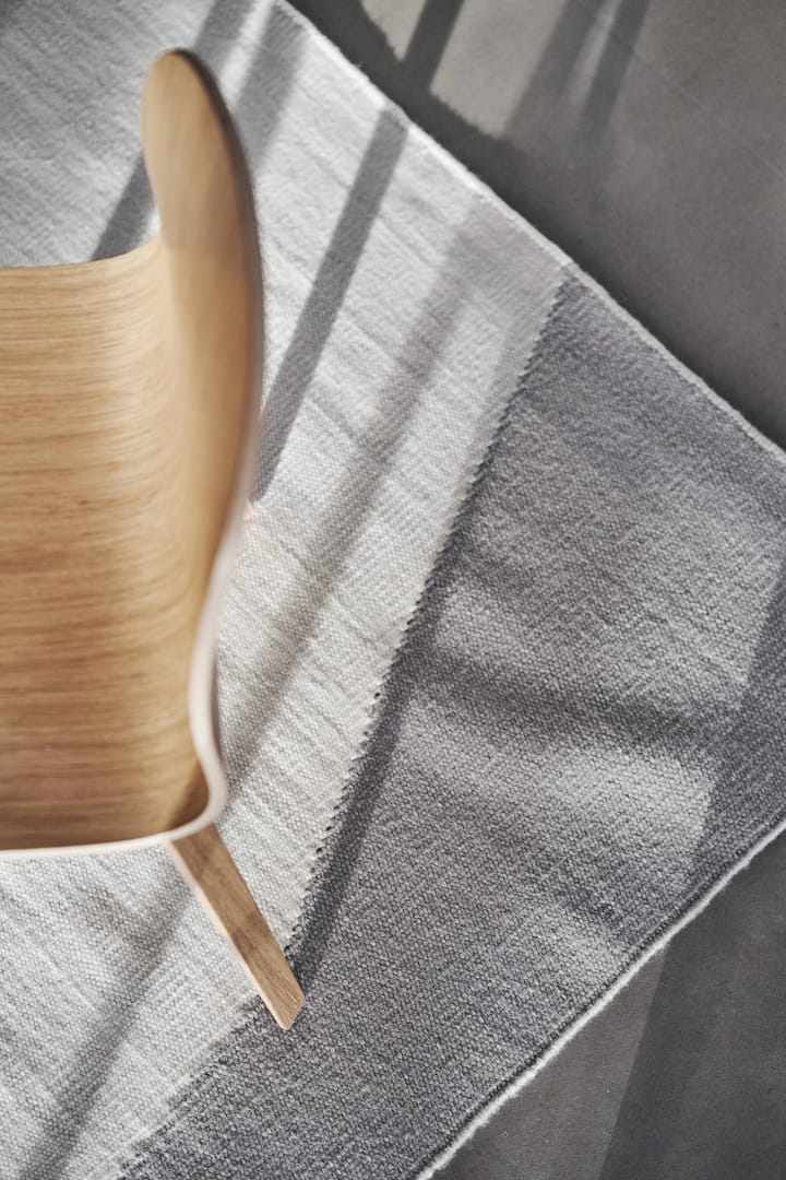 Tapis kelim Flow blanc-gris, 170x240 cm Scandi Living