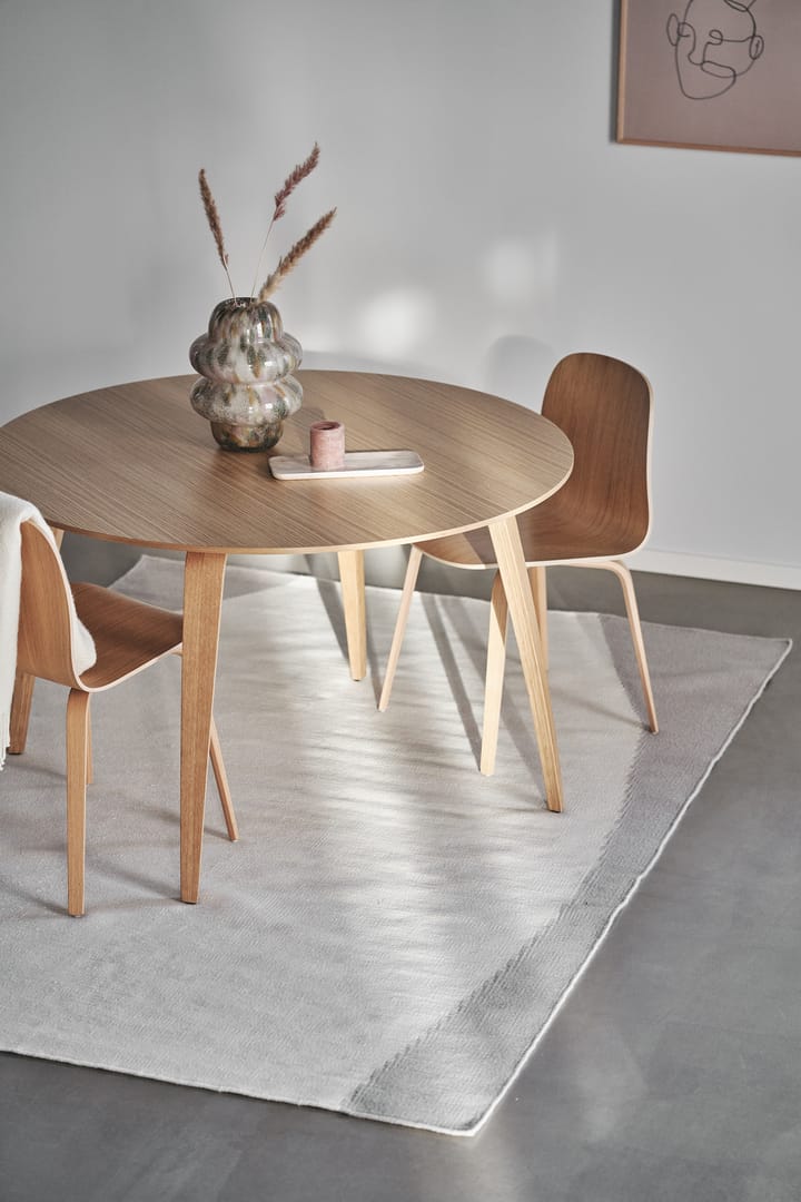 Tapis kelim Flow blanc-gris, 170x240 cm Scandi Living