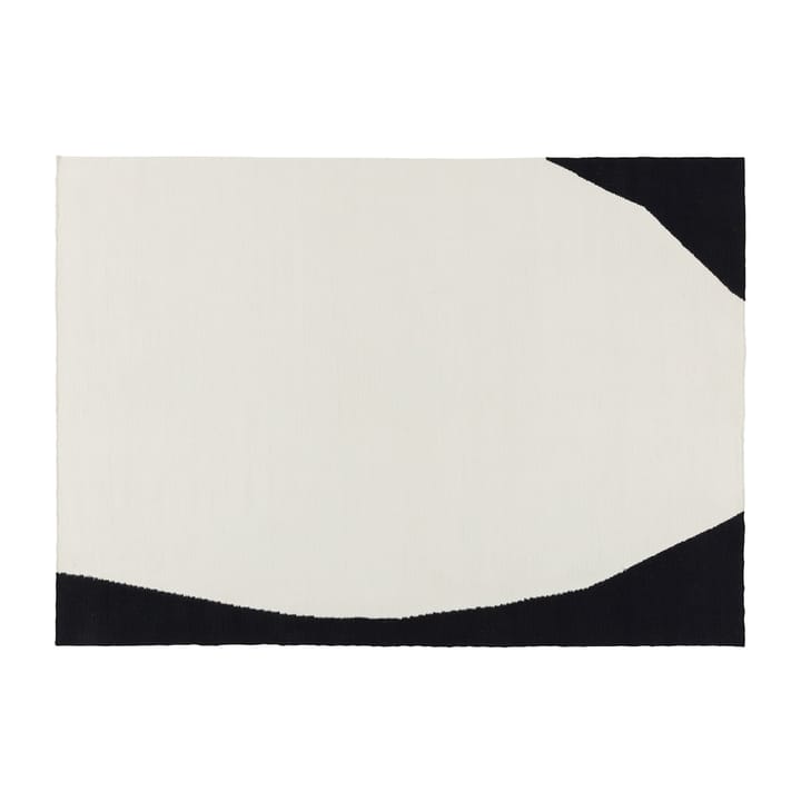 Tapis kelim Flow blanc-noir - 170x240 cm - Scandi Living