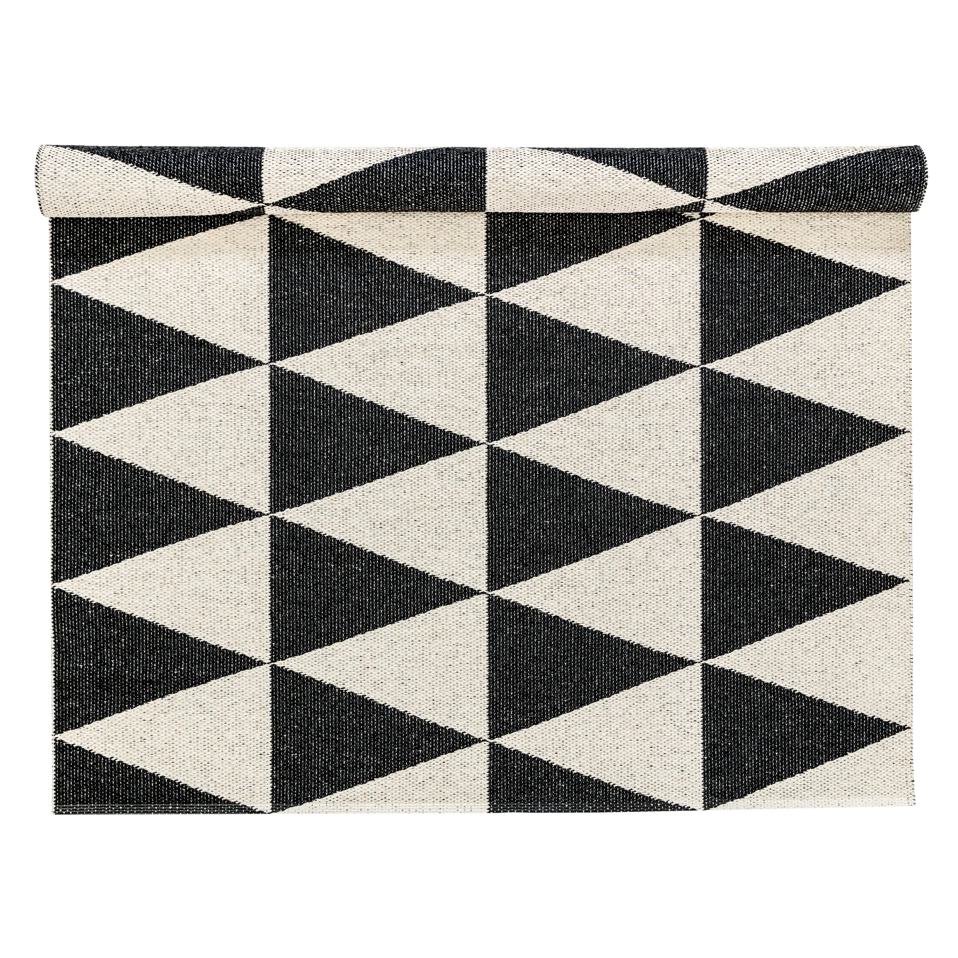 Tapis Rime large noir, 150x200 cm Scandi Living