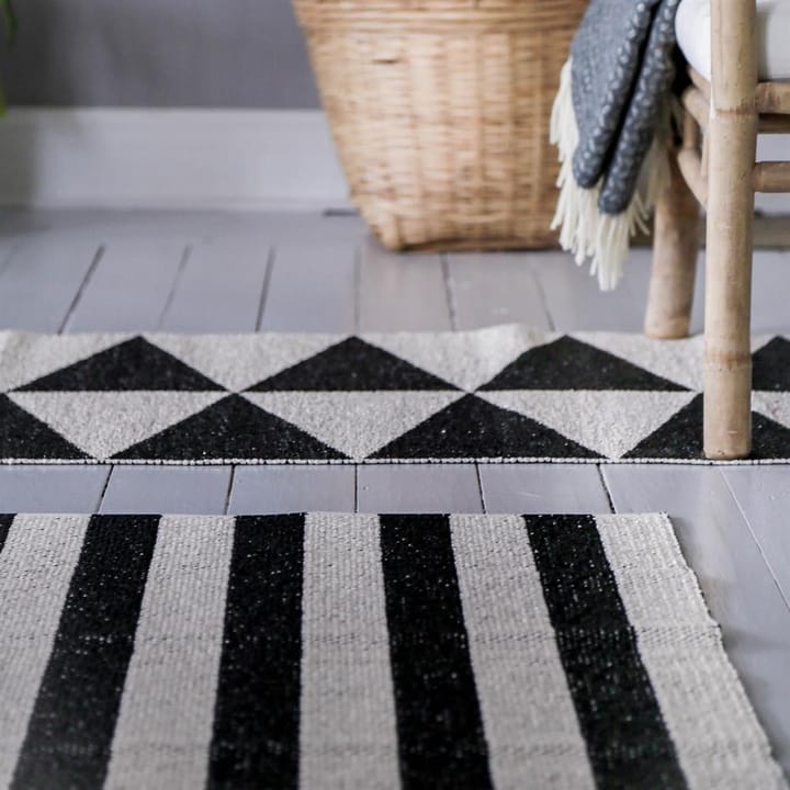 Tapis Rime noir, 70x250 cm Scandi Living