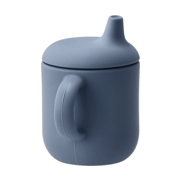 Tasse à bec en silicone Elvie 180 ml - Bleu - Scandi Living