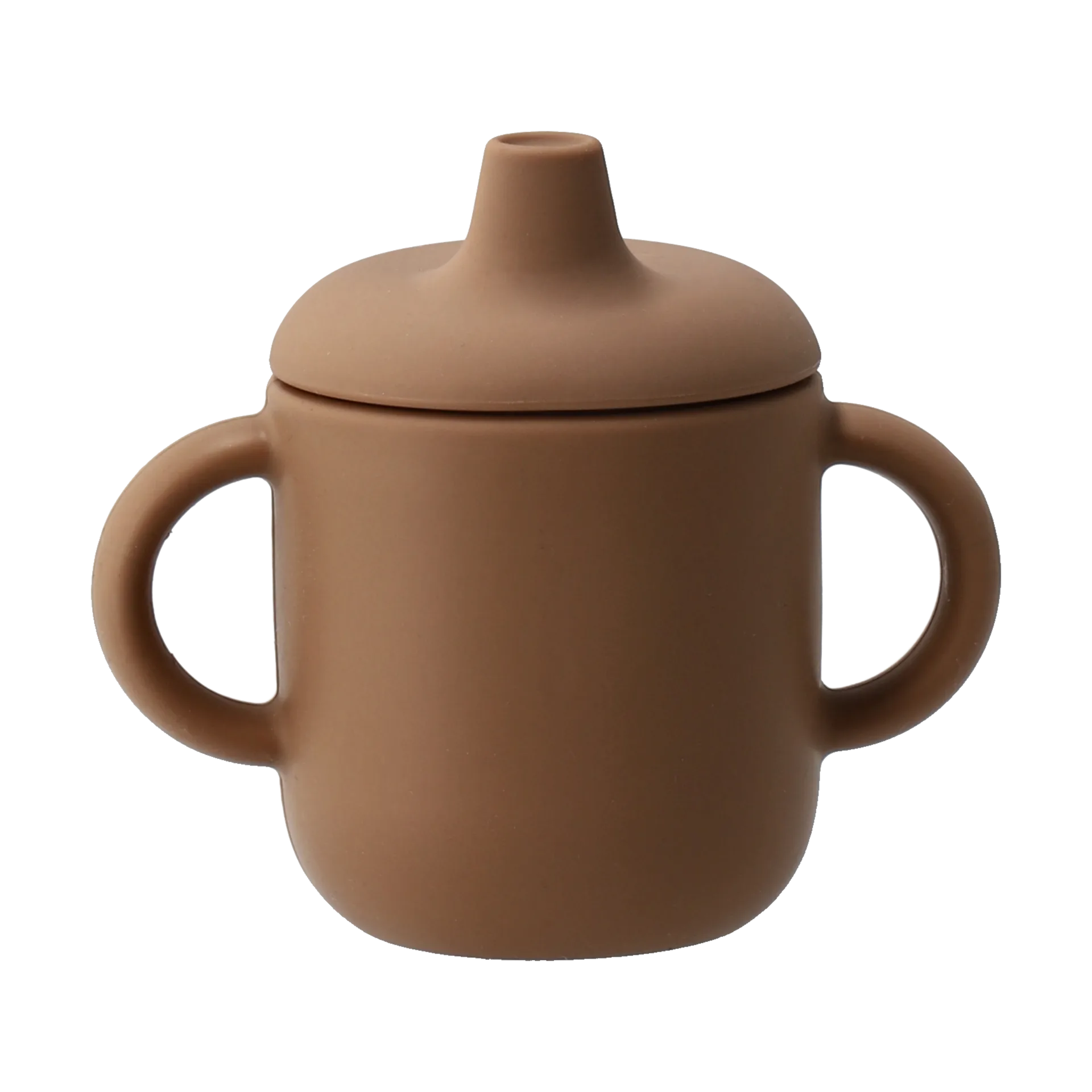Tasse à bec en silicone Elvie 180 ml, Noisette Scandi Living