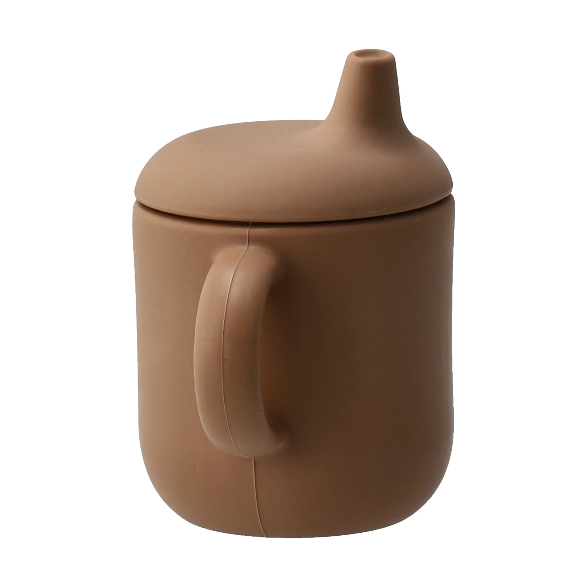 Tasse à bec en silicone Elvie 180 ml, Noisette Scandi Living