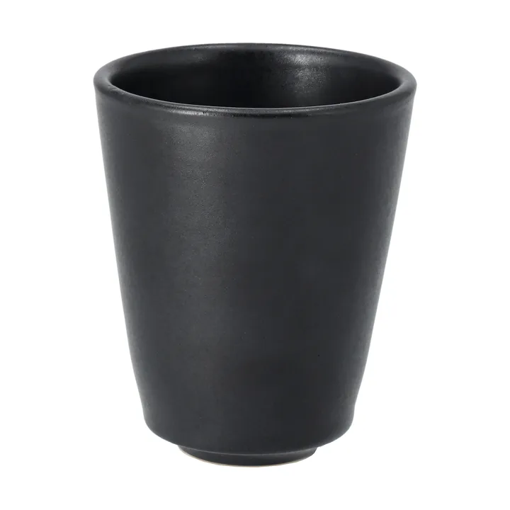 Tasse à capuccino Terra - Noir en grès, 14,5 cl - Scandi Living