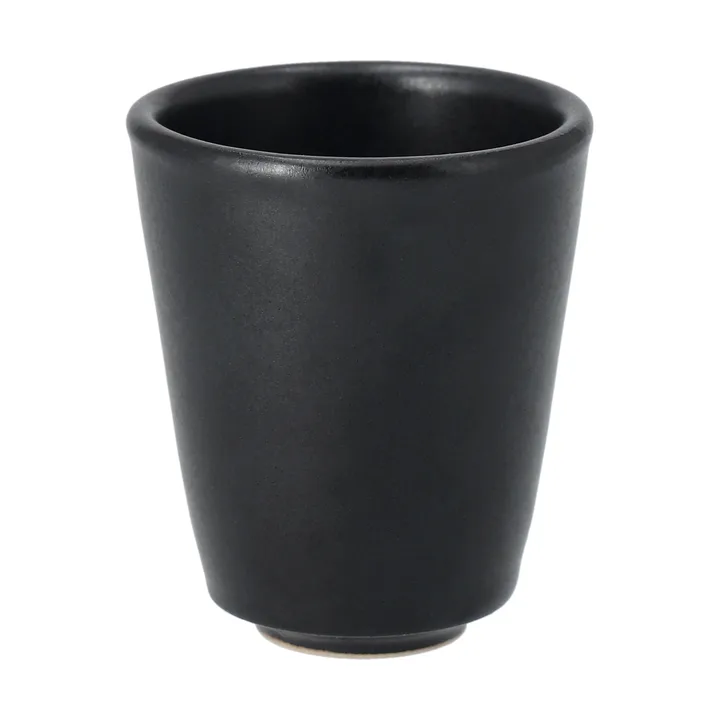 Tasse à expresso Terra - Noir en grès, 6,5 cl - Scandi Living