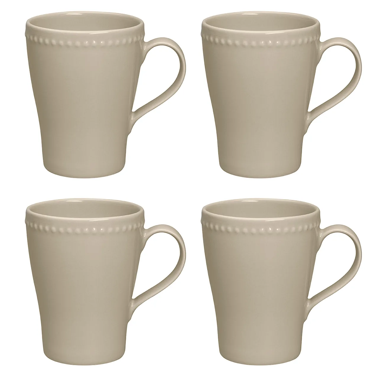 Tasse Dots 35cl Lot de 4, Beige Scandi Living