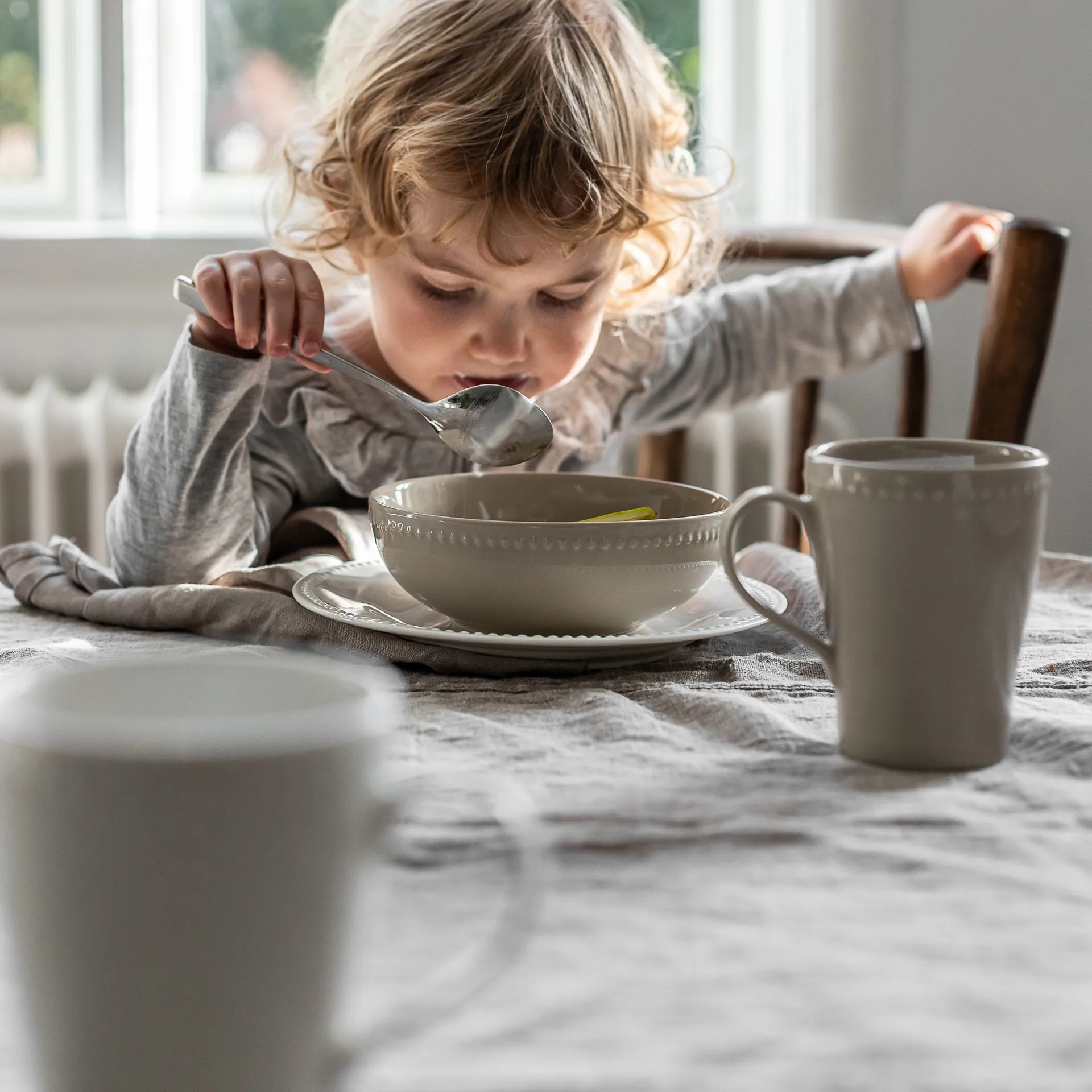 Tasse Dots 35cl Lot de 4, Beige Scandi Living