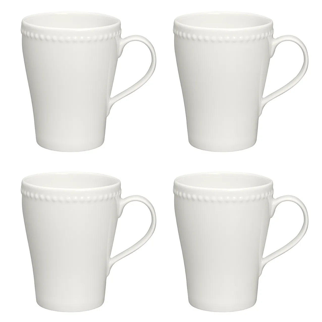Tasse Dots 35cl Lot de 4, Blanc cassé Scandi Living