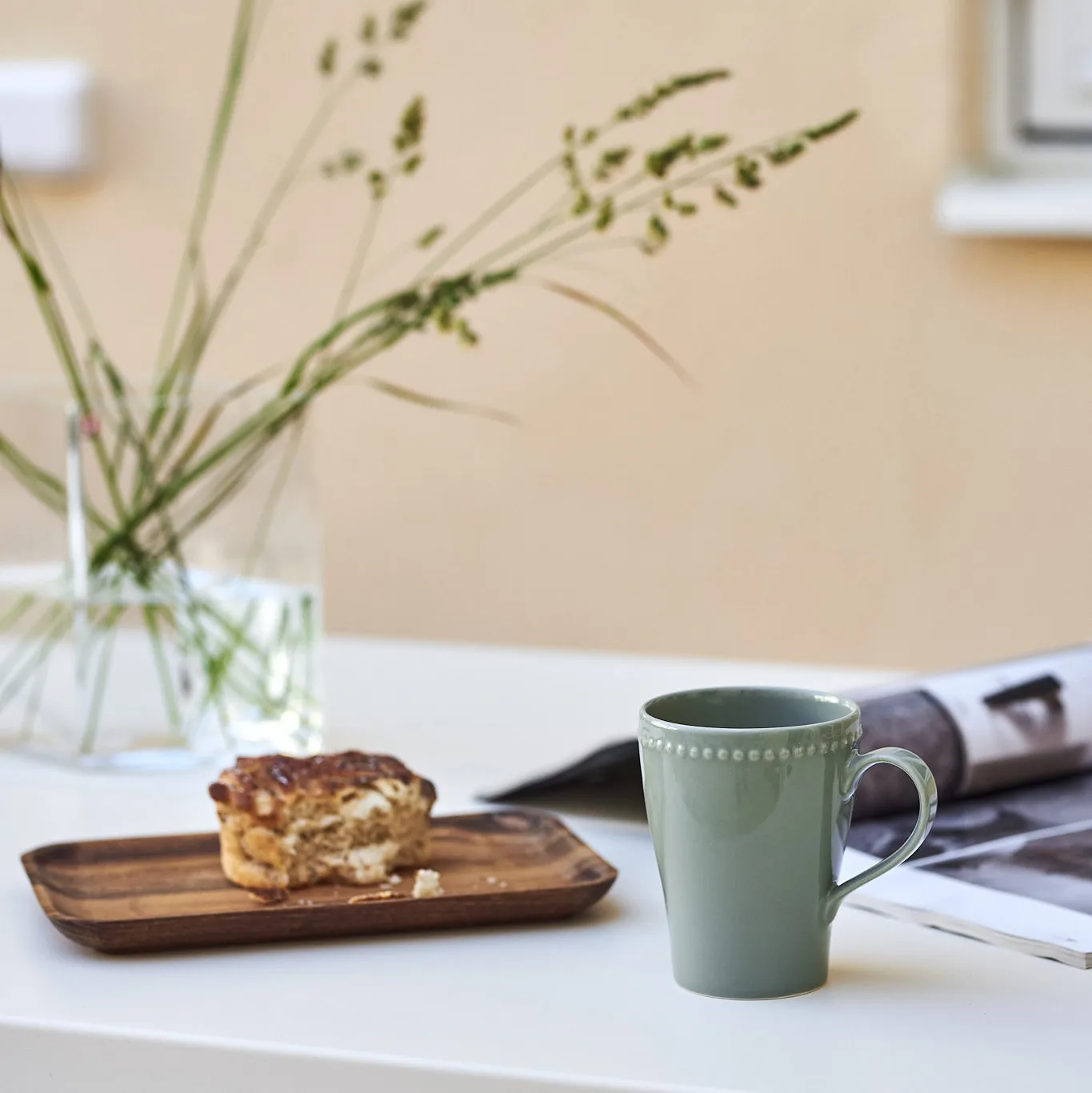 Tasse Dots 35cl Lot de 4, Vert Scandi Living