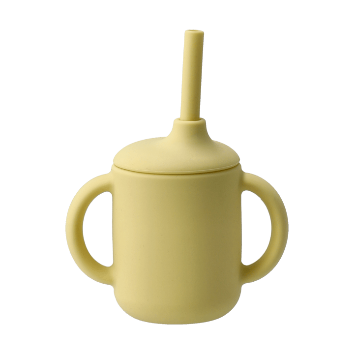 Tasse Idun avec paille en silicone 120 ml - Citron - Scandi Living