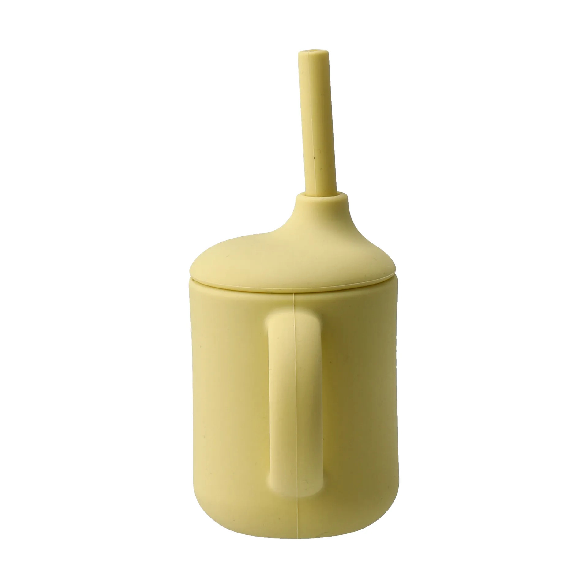 Tasse Idun avec paille en silicone 120 ml, Citron Scandi Living
