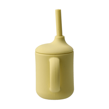 Tasse Idun avec paille en silicone 120 ml - Citron - Scandi Living