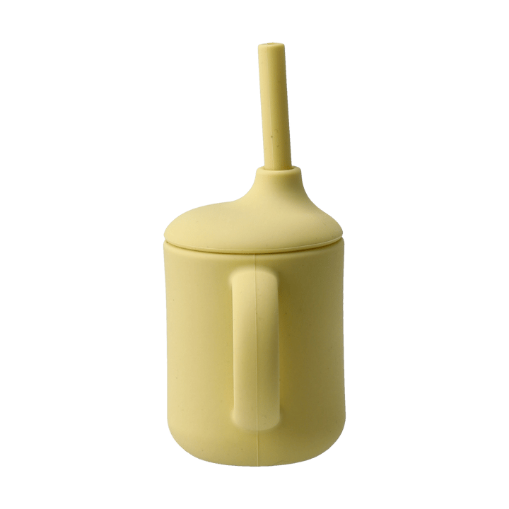 Tasse Idun avec paille en silicone 120 ml, Citron Scandi Living