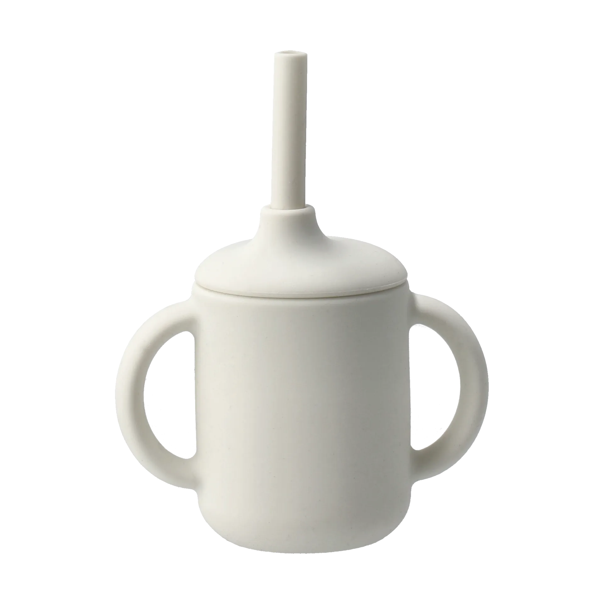Tasse Idun avec paille en silicone 120 ml, Vanille Scandi Living