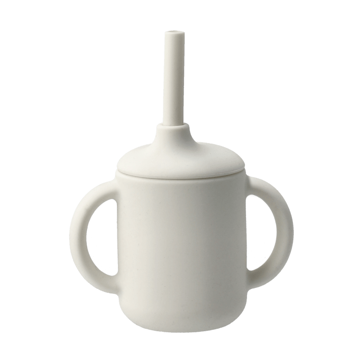 Tasse Idun avec paille en silicone 120 ml - Vanille - Scandi Living