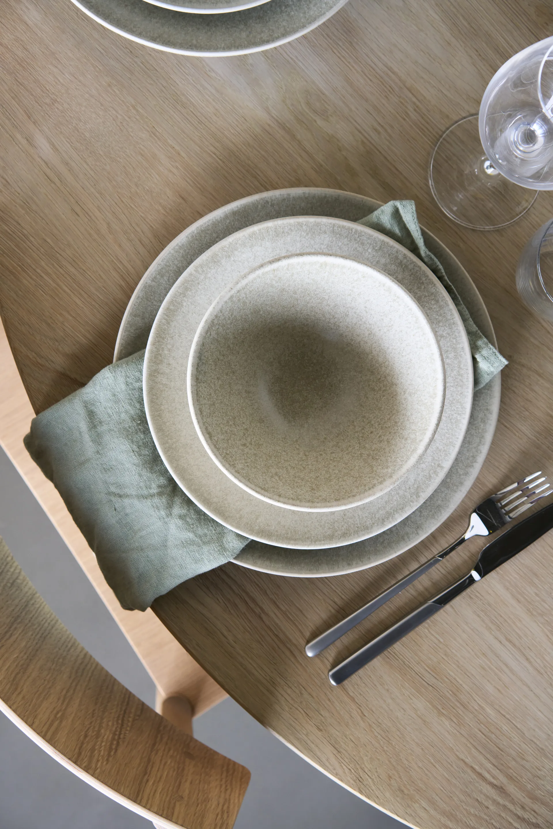 Terra assiette, Beige en grès, Ø22 cm Scandi Living